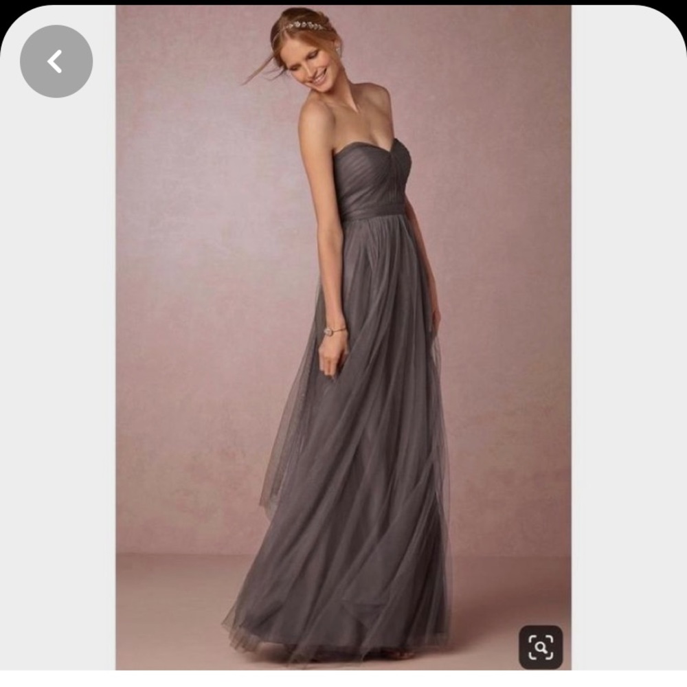 Jenny Yoo Anabelle Gown Shadow Grey - Sz 10